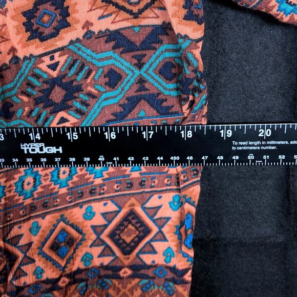 Natural Reflections Womens Blouse Multicolor Aztec Boho 3/4 Sleeve Peasant Large - Picture 7 of 11